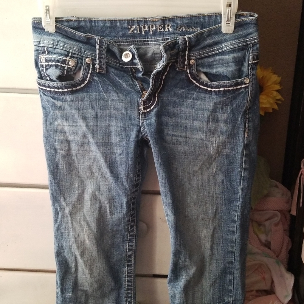 Zipper Jeans